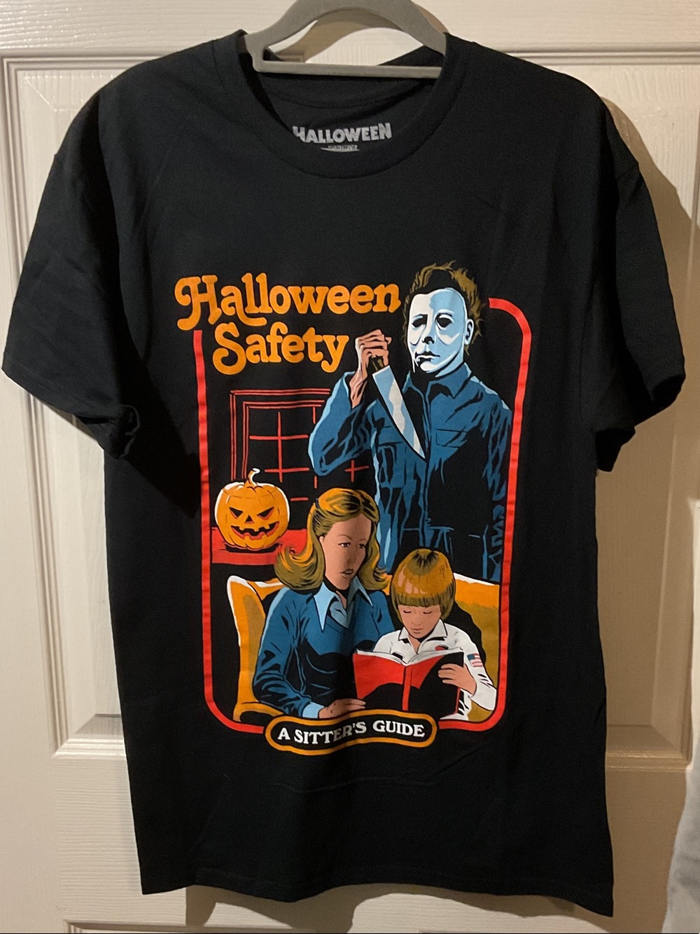 Michael Myers Halloween Safety Graphic Tee - Black